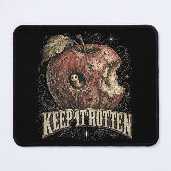 Item preview, Keep It Rotten Vintage Apple Worm Grunge designed and sold by Yellowriversss.