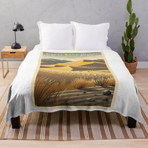 Item preview, Great Sand Dunes National Park Vintage Travel Art designed and sold by Teelogic.