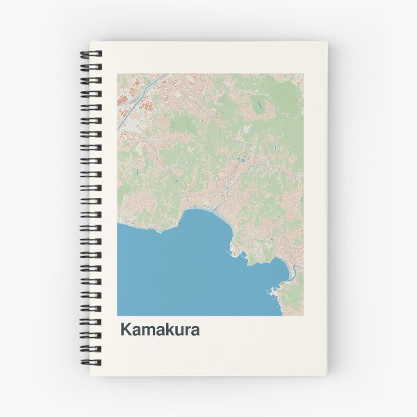Item preview, Kamakura Minimalistic Map Art designed and sold by MapsNerd.