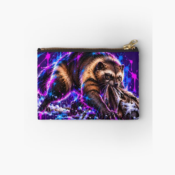 Item preview, Fierce Wolverine Guarding Prey in Snow designed and sold by srangiem-cc.