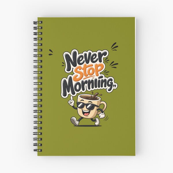 Item preview, Never Stop Morning - Minimalizm Typography Art designed and sold by Mattigiov.