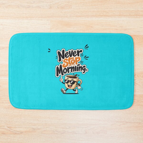 Item preview, Never Stop Morning - Minimalizm Typography Art designed and sold by Mattigiov.