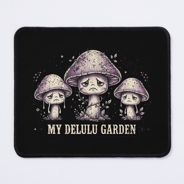 Item preview, My Delulu Garden Sad Mushroom Grunge designed and sold by Yellowriversss.