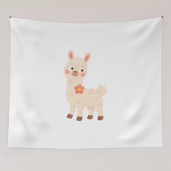 Item preview, Llama with a Flower Badge designed and sold by The-Art-of-D.