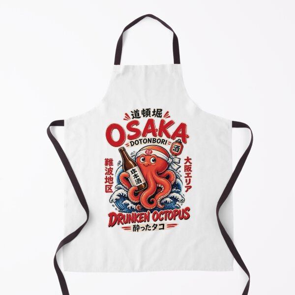 Item preview, Osaka Drunken Octopus Artistic Illustration with Japanese Urban Vibes designed and sold by MayGuy.