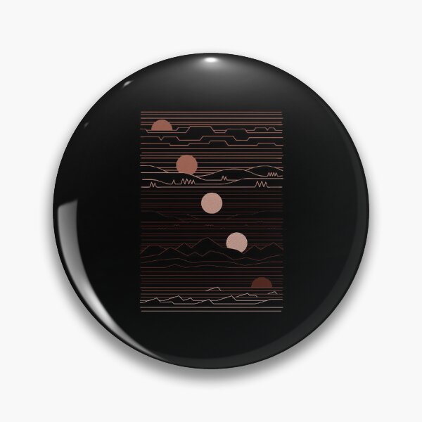 Item preview, Multi Sun Gradient Horizon Line Art Landscape designed and sold by kikialabama.