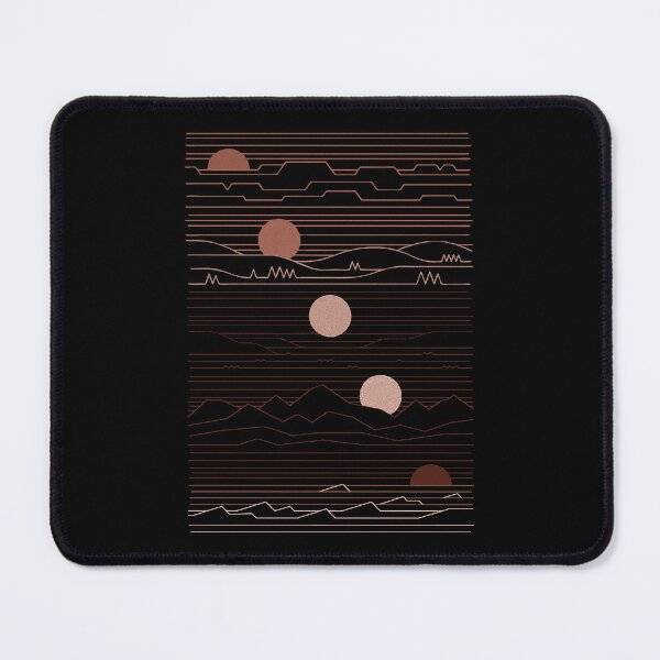 Item preview, Multi Sun Gradient Horizon Line Art Landscape designed and sold by kikialabama.