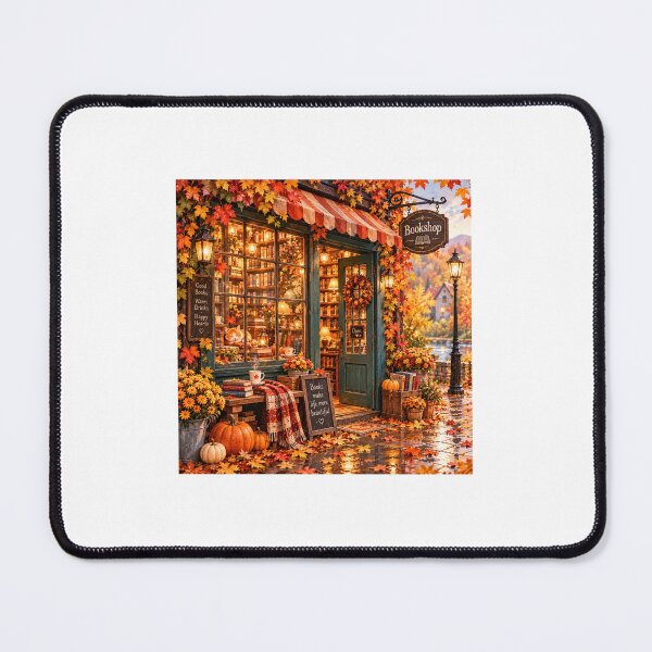 Item preview, Cozy Autumn Bookshop – Fall Reading Vibes designed and sold by NestDesigns01.