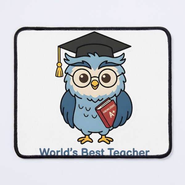 Item preview, Cute Owl Teacher – World's Best Teacher Funny Gift designed and sold by Isliath.