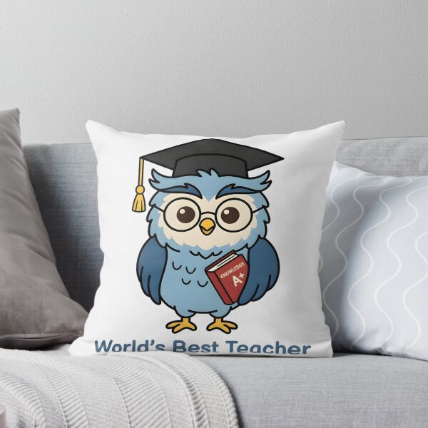Aperçu de l'œuvre Cute Owl Teacher – World's Best Teacher Funny Gift créée et vendue par Isliath.