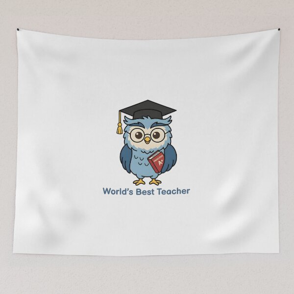 Item preview, Cute Owl Teacher – World's Best Teacher Funny Gift designed and sold by Isliath.