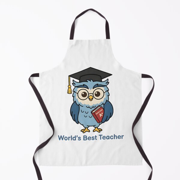 Aperçu de l'œuvre Cute Owl Teacher – World's Best Teacher Funny Gift créée et vendue par Isliath.