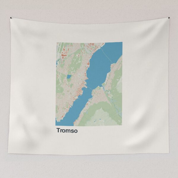 Item preview, Tromso Minimalistic Map Art designed and sold by MapsNerd.