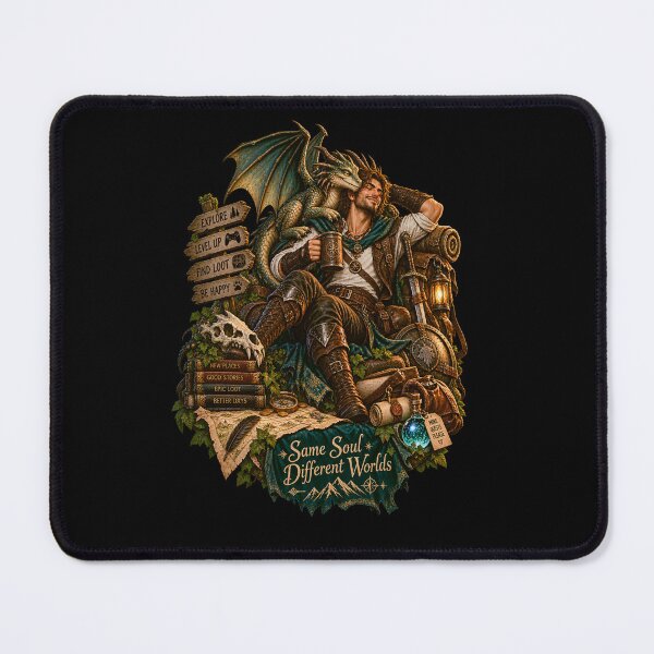 Item preview, Same Soul Different Worlds Fantasy Adventure designed and sold by LosthopeCreations.