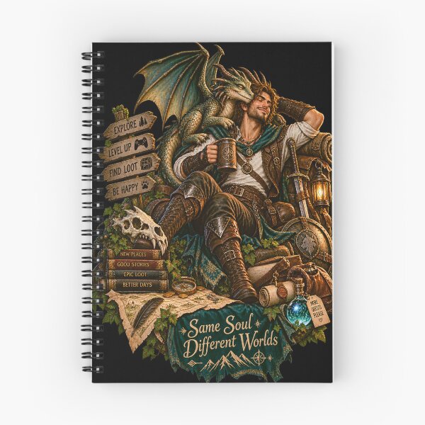 Item preview, Same Soul Different Worlds Fantasy Adventure designed and sold by LosthopeCreations.