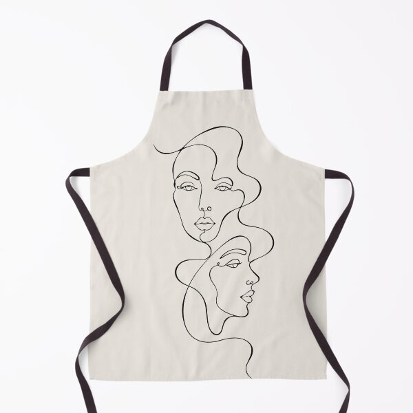 Item preview, Two Female Face Line Drawing - Minimalist Abstract Line Art designed and sold by FemmePod.
