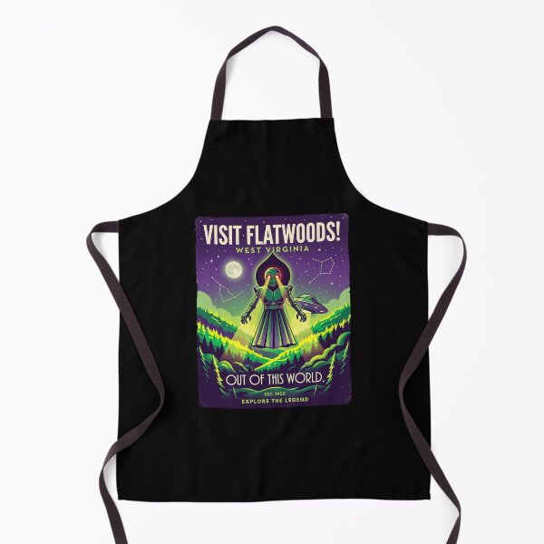 Item preview, Visit Flatwoods WV Alien Poster - halloween designed and sold by Fictional Ink Society.