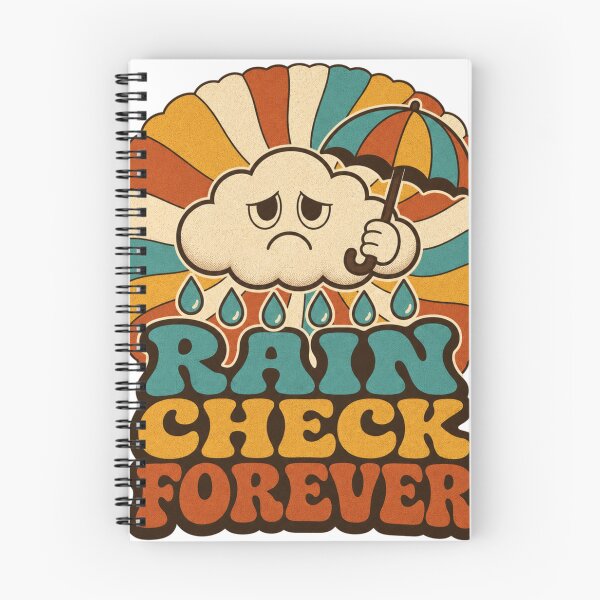 Item preview, Rain Check Forever Retro Groovy Introvert Funny Gift designed and sold by BoosterShop.