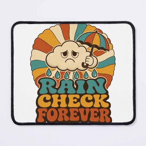 Item preview, Rain Check Forever Retro Groovy Introvert Funny Gift designed and sold by BoosterShop.