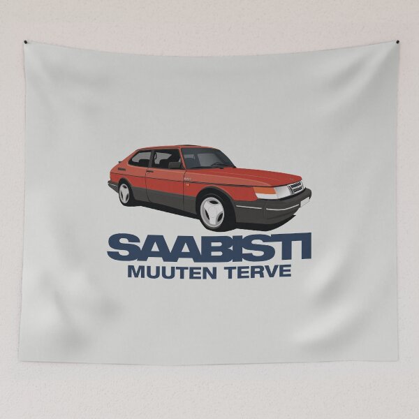 Aperçu de l'œuvre Saabisti, muuten terve - SAAB 900 créée et vendue par knappidesign.