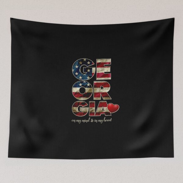 Item preview, Georgia In My Heart Gift Proud Strong Awesome Design America US Flag designed and sold by djpraxis.