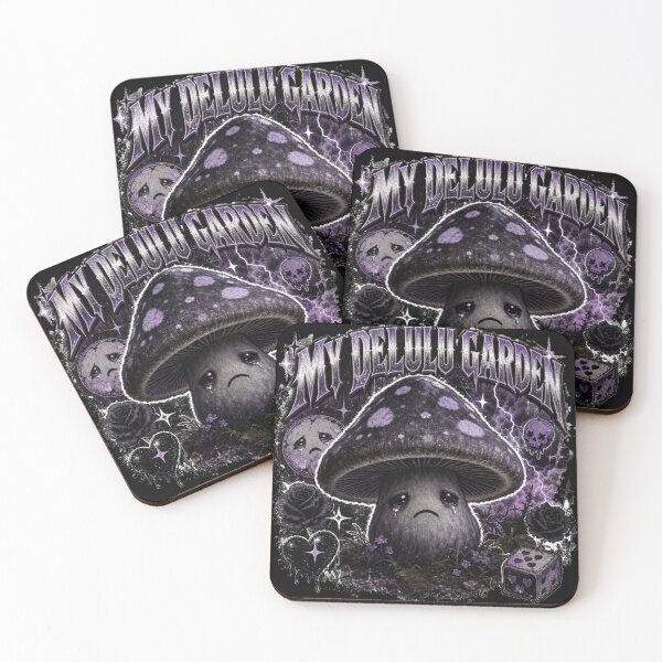 Item preview, My Delulu Garden Dark Crying Mushroom Grunge Aesthetic designed and sold by Yellowriversss.