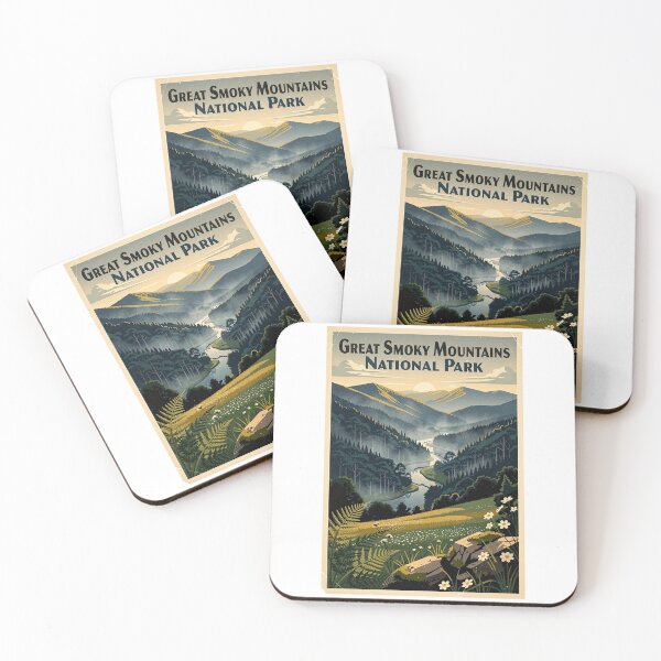 Item preview, Great Smoky Mountains National Park Vintage Travel Art designed and sold by Teelogic.