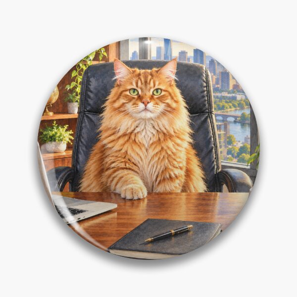 Item preview, cat in the office designed and sold by protago-fansy.