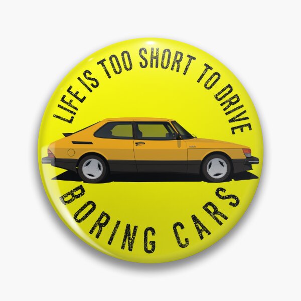 Item preview, Life is too short to drive boring cars - Saab 900 Turbo - Yellow designed and sold by knappidesign.