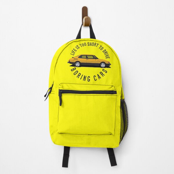 Item preview, La vida es demasiado corta para conducir coches aburridos - Saab 900 Turbo - Amarillo designed and sold by knappidesign.