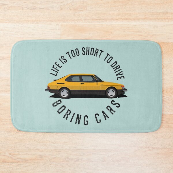 Item preview, Life is too short to drive boring cars - Saab 900 Turbo - Yellow designed and sold by knappidesign.