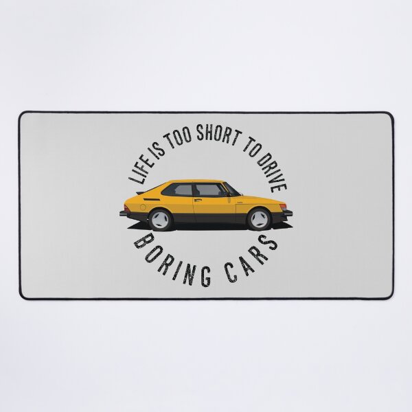 Item preview, Life is too short to drive boring cars - Saab 900 Turbo - Yellow designed and sold by knappidesign.