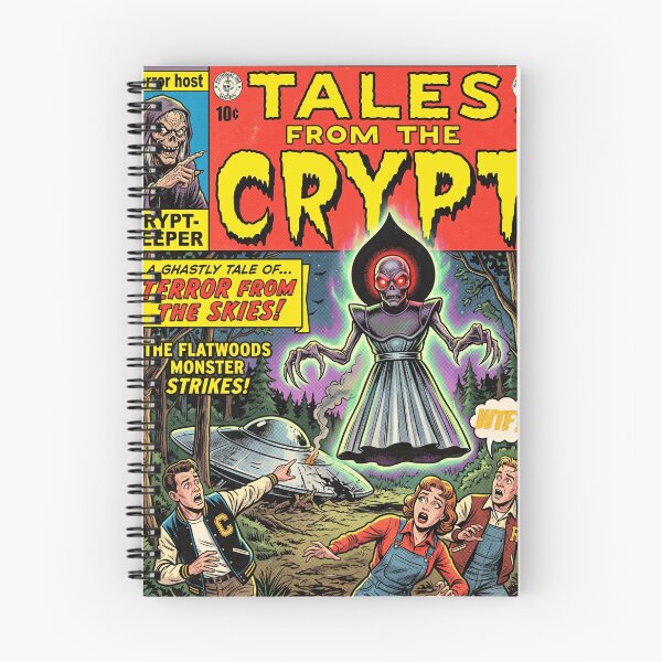 Item preview, Retro Alien Cryptid Comic for halloween designed and sold by Fictional Ink Society.