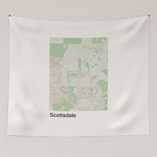 Item preview, Scottsdale Minimalistic Map Art designed and sold by MapsNerd.