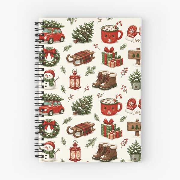 Item preview, Vintage Christmas Cozy Holiday Elements Pattern designed and sold by Steele-Art.