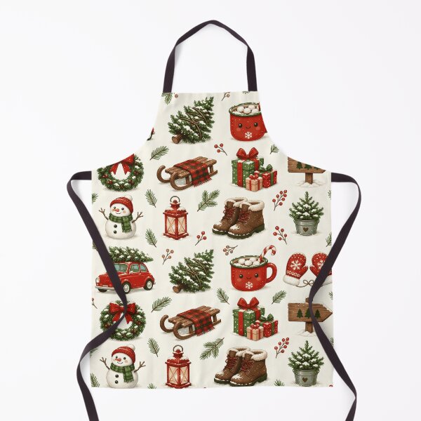 Item preview, Vintage Christmas Cozy Holiday Elements Pattern designed and sold by Steele-Art.