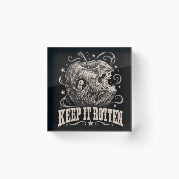 Item preview, Keep It Rotten Stipple Apple Worm Vintage Soft Grunge Aesthetic designed and sold by Yellowriversss.
