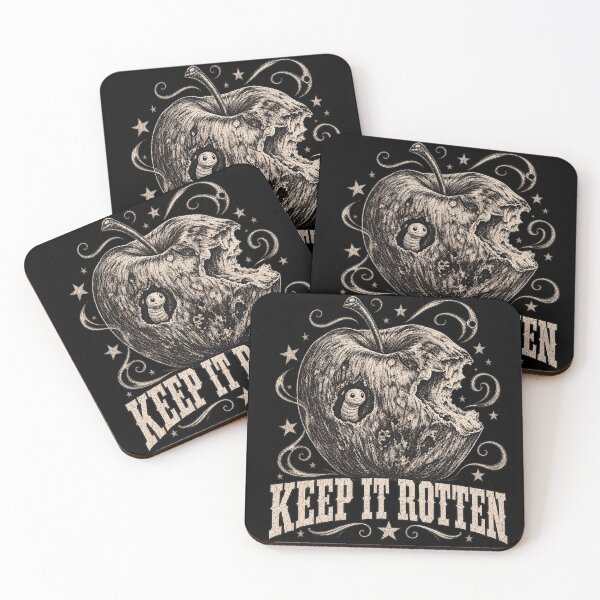 Item preview, Keep It Rotten Stipple Apple Worm Vintage Soft Grunge Aesthetic designed and sold by Yellowriversss.
