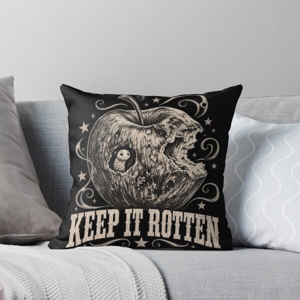 Item preview, Keep It Rotten Stipple Apple Worm Vintage Soft Grunge Aesthetic designed and sold by Yellowriversss.