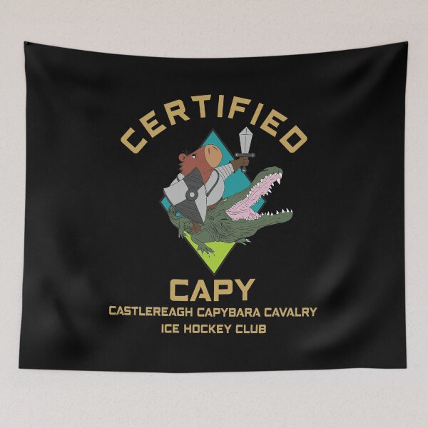 Item preview, Certified Capybara Cavalry Ice Hockey Club designed and sold by SRIAHREGALADO.