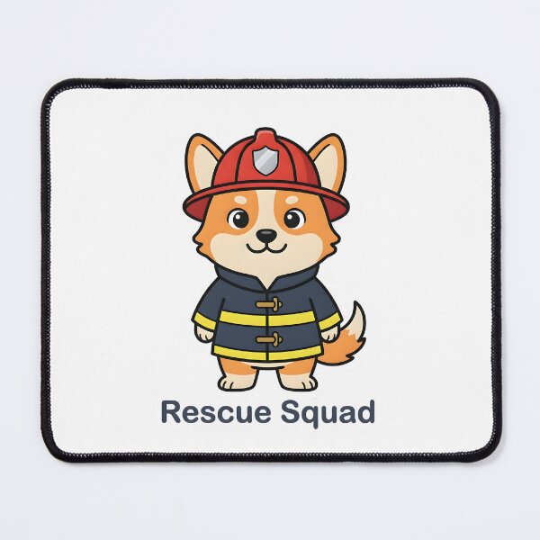 Item preview, Cute Corgi Firefighter – Rescue Squad Funny Gift Sticker designed and sold by Isliath.