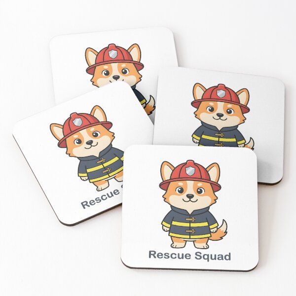 Item preview, Cute Corgi Firefighter – Rescue Squad Funny Gift Sticker designed and sold by Isliath.