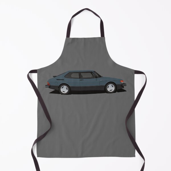 Artikelvorschau, Saab 900 Turbo Aero – blaugrau – Illustration entworfen und verkauft von knappidesign.