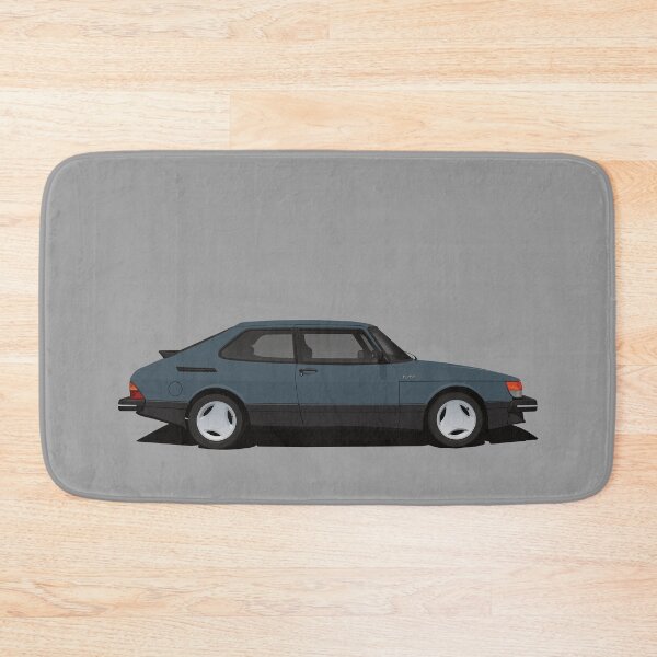 Item preview, Saab 900 Turbo Aero - blue-grey - illustration designed and sold by knappidesign.