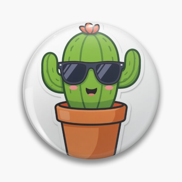 Item preview, Cute Cartoon Cactus in Sunglasses designed and sold by DriftwoodArt7.