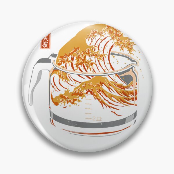Item preview, Elan Harris The Great Wave of Coffee T-Shirt - Unisex-Adults, Black, Small designed and sold by Othinus.