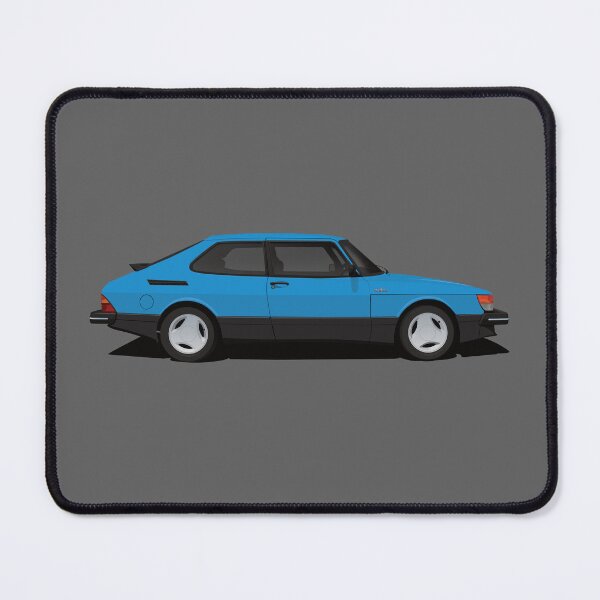 Item preview, Saab 900 Turbo Aero - blue - illustration designed and sold by knappidesign.