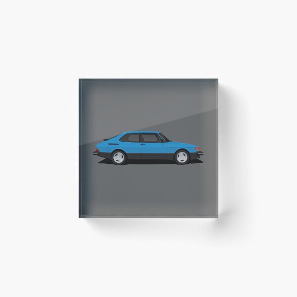 Item preview, Saab 900 Turbo Aero - blue - illustration designed and sold by knappidesign.