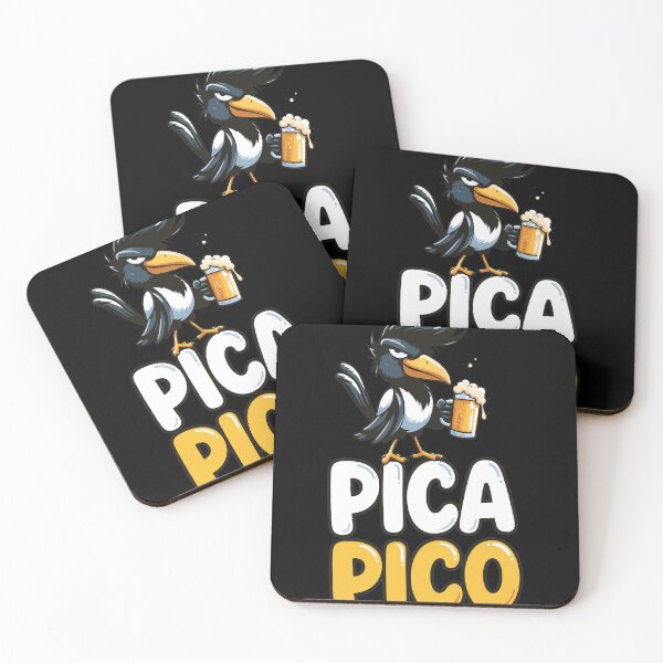 Item preview, Pica Pico Drinking Magpie Bird Humor designed and sold by SRIAHREGALADO.