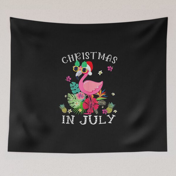 Item preview, Christmas in July Pink Flamingo Hawaii designed and sold by bandom557.